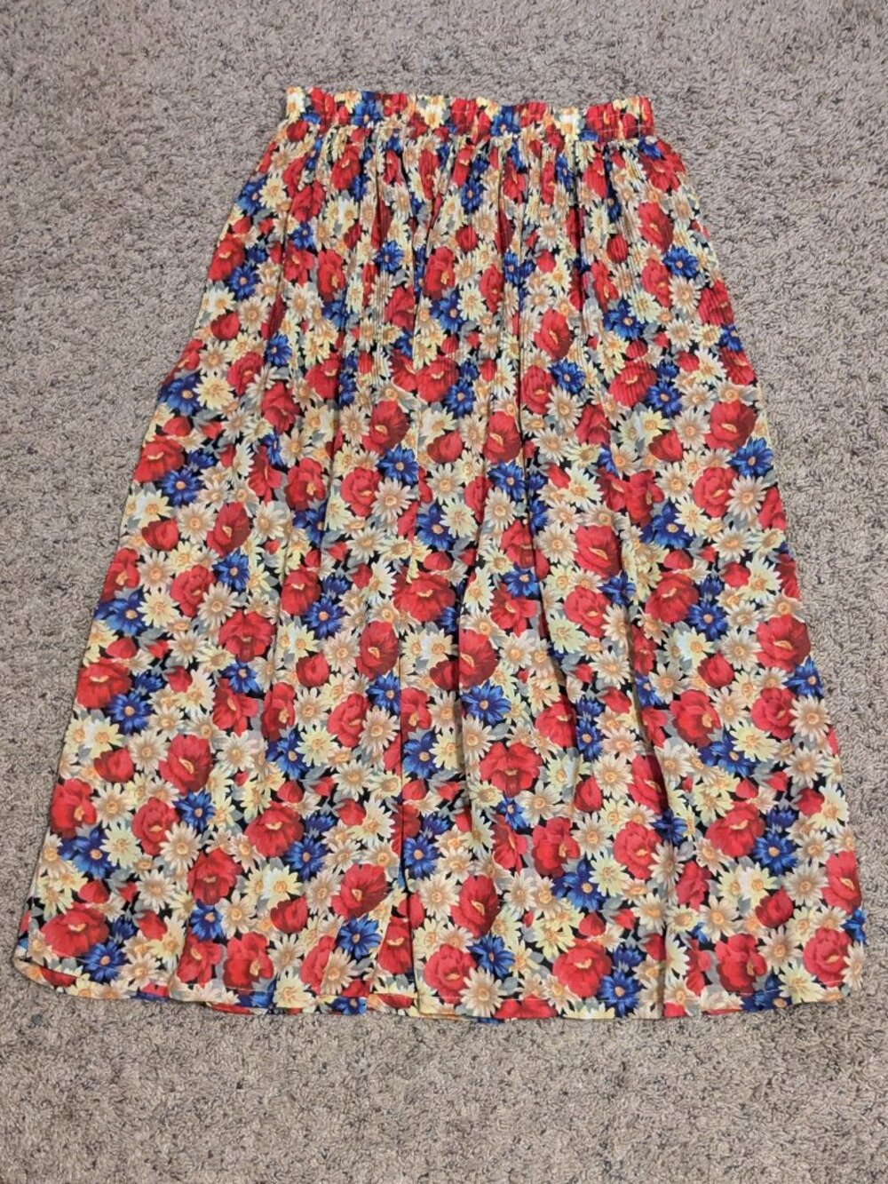 Sag Harbor 90s Vintage Floral Maxi Skirt Small